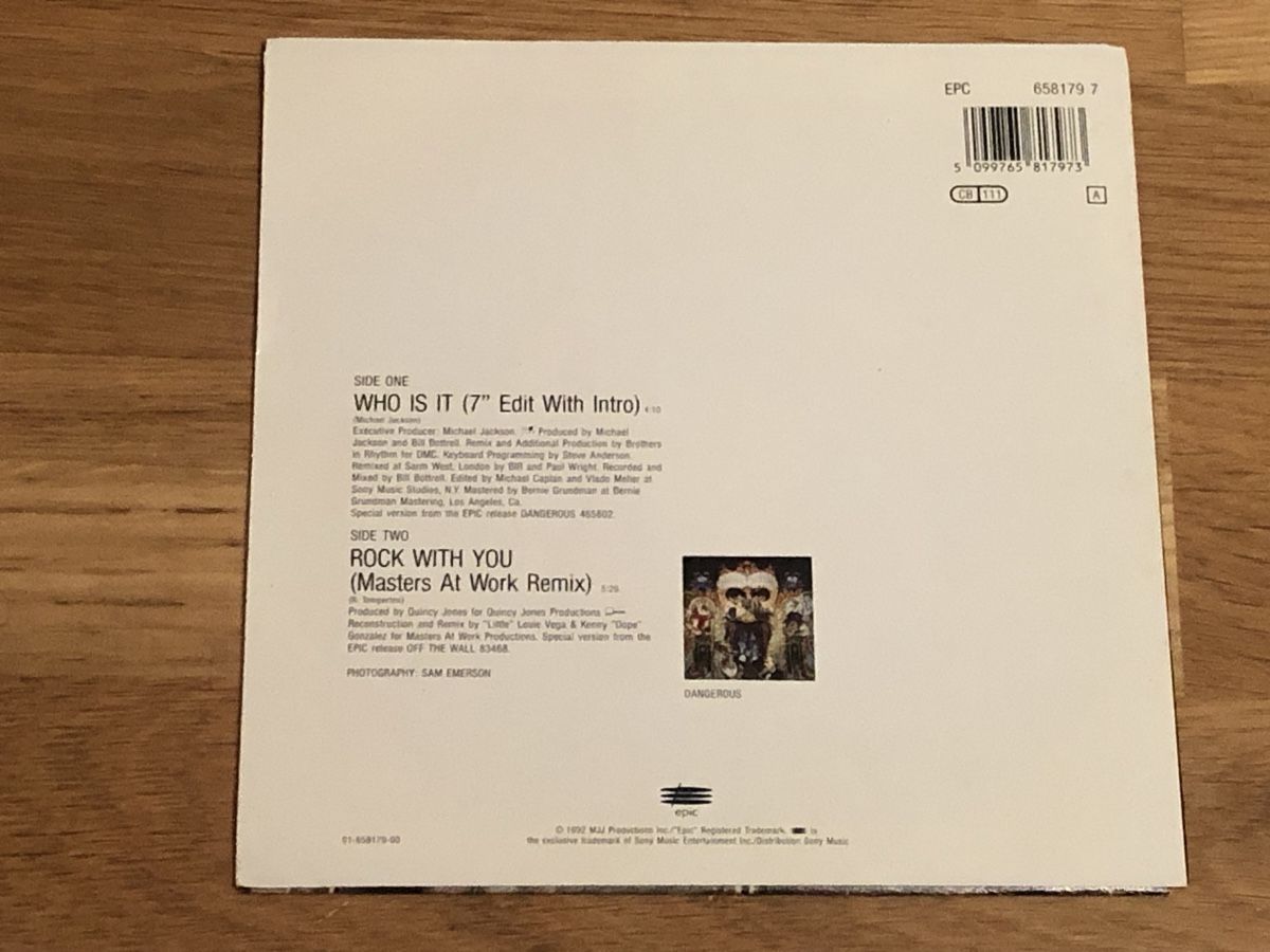 Dischi in vinile: Michael Jackson. 1992.  Who Is It / Rock With You – Usato da Faulensee venduto da Mizuno06 2