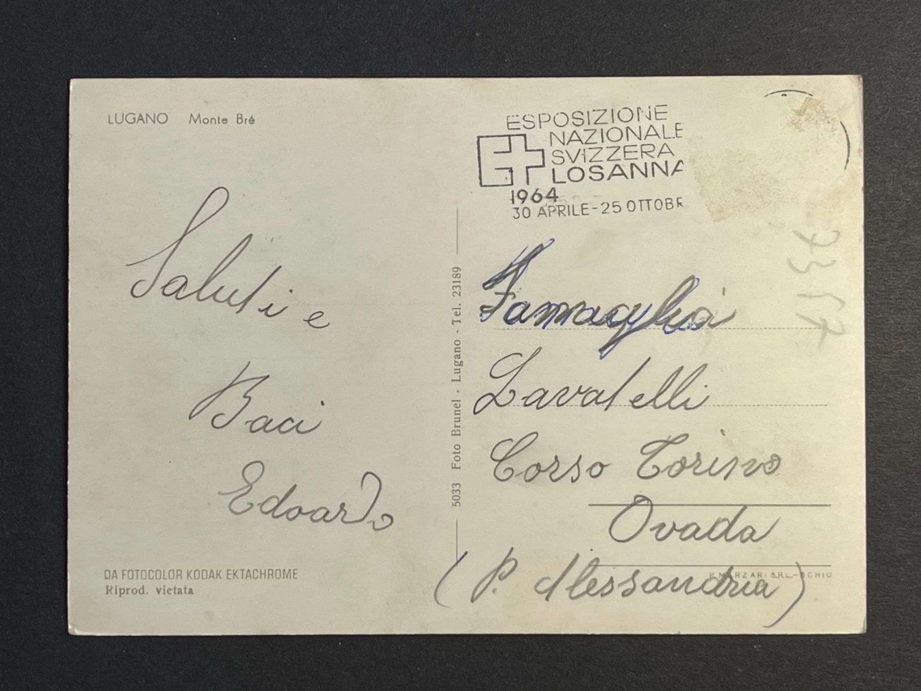 Cartes postales: Lugano, Monte Bré - Oldtimer !!! – D'occasion à Steg VS par danwer74 1