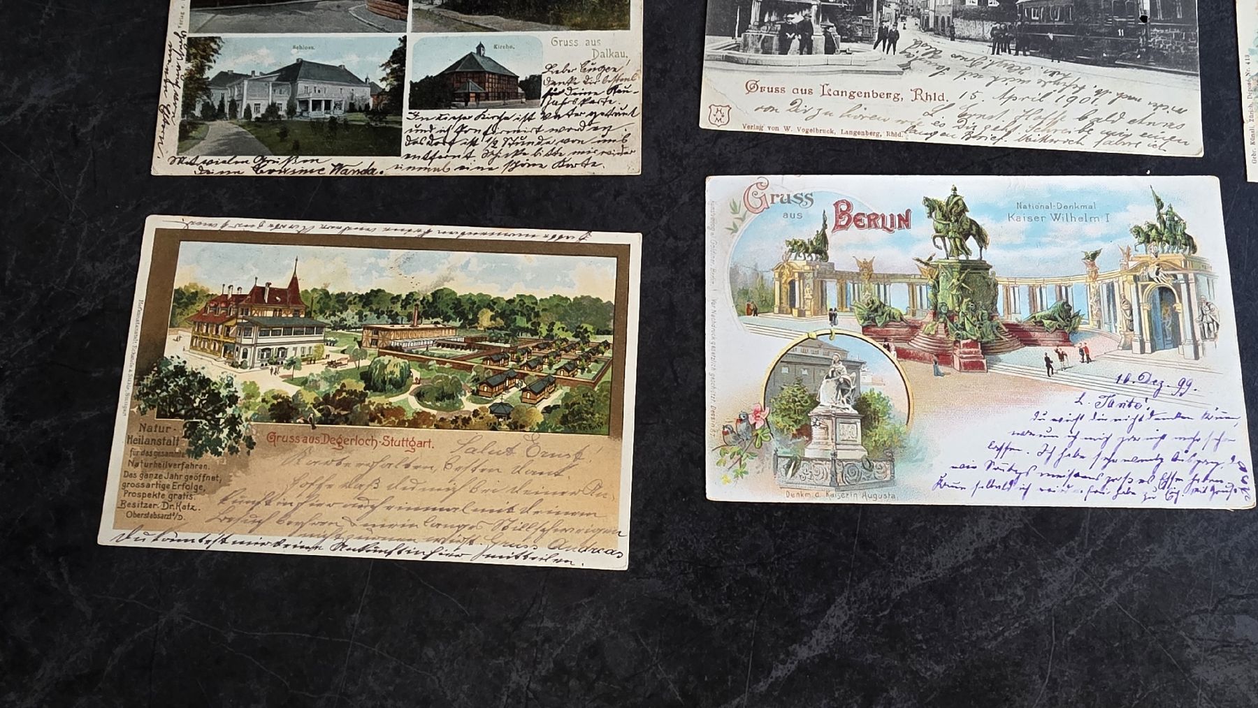 Ansichtskarten: Lot Ansichtskarten Deutsche Reichspost ab 1897 ,div Lithos – Gebraucht aus Reichenburg von Pipo-67 5