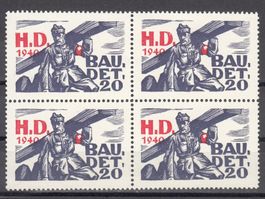 HD-Baudienst Wi 40 im 4er-Block postfrisch