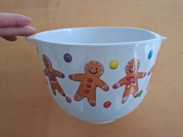 Weihnachtliche Rührschüssel mit Lebkuchenmänner - NEU