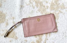 Michael Kors Leather Wristlet in Plum