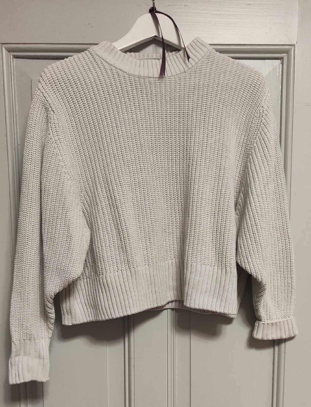 Monki Maglioni & Felpe: Weisser Monki Strickpullover, M – Usato da Schaffhausen venduto da NanetteBaguette