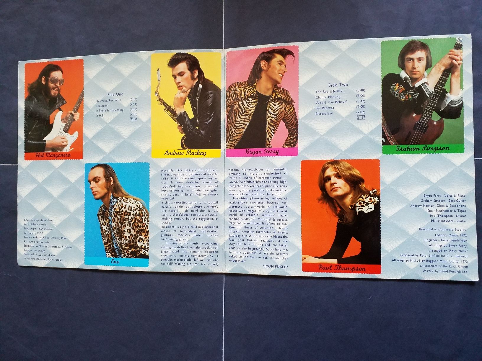 Schallplatten: ROXY MUSIC,  ........... 1st 1972  - NEW -  insert – Neu (gemäss Beschreibung) aus Yverdon-les-Bains von Jacotreut 2