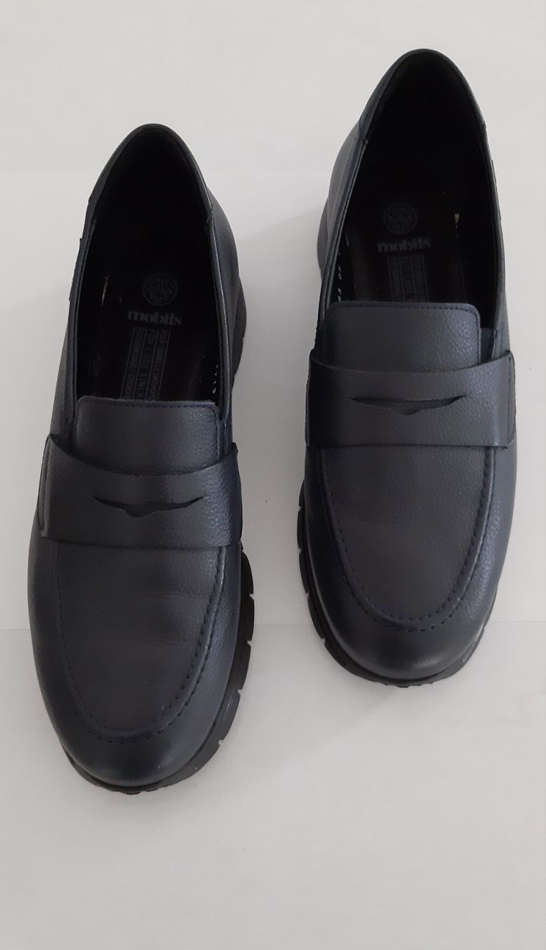 Scarpe da donna: Slipper Mokassins Gr. 40,5  dunkelblau – Usato da Rupperswil venduto da jur_5ywx