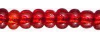 Rocailles Silberlinie Dunkelrot 3mm / 30g / Ausverkauf