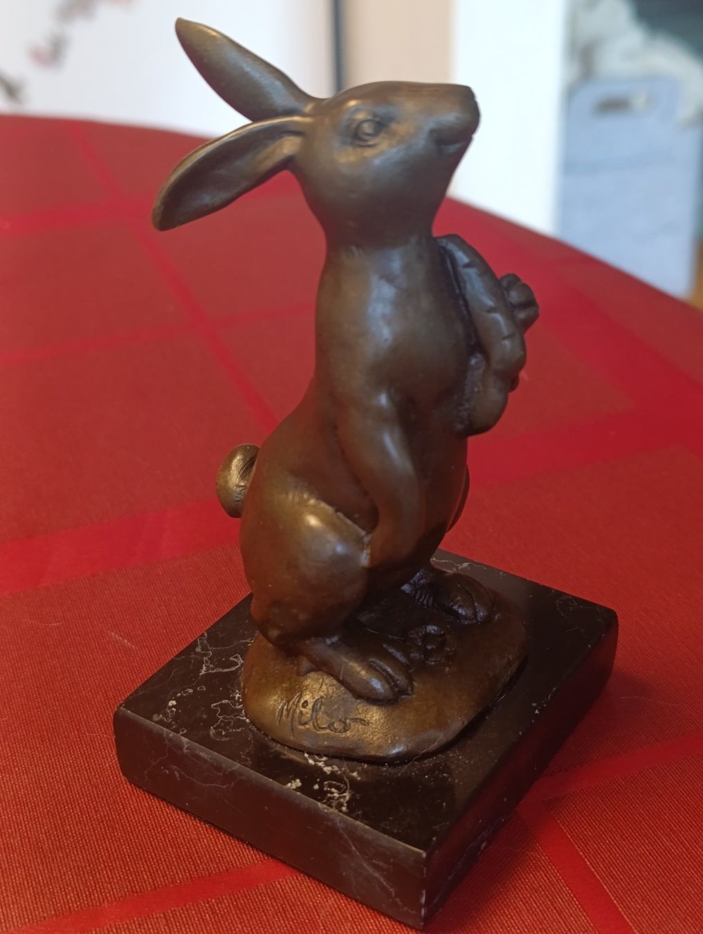 Statuette: BRONZE OSTER HASE TOP FIGUR – Nuovo (secondo la descrizione) da Reinach BL venduto da Katzenmorli 1
