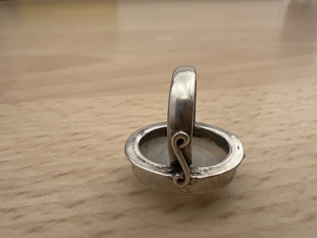 Ringe: Mondstein Ring, 925er Silber, Vintage Stil – Gebraucht aus Luterbach von vatab 1