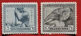 CONGO BELGE BELGISCH CONGO AFRIKA HOHE WERTE 116 117 1923*