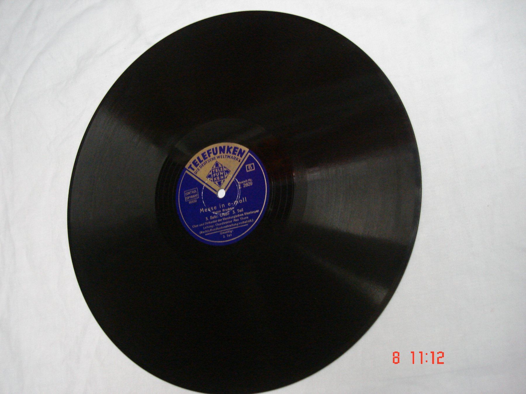 Schallplatten: Schellackplattenalbum Bruckner Messe in e-Moll. – Gebraucht aus Aeschi SO von abi1951 6