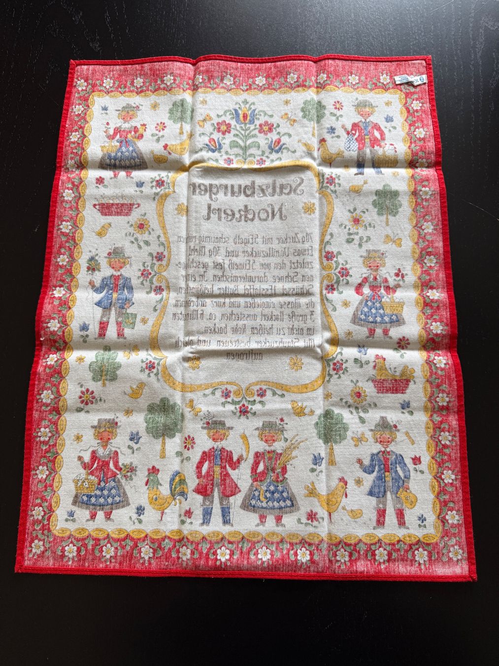 Strofinacci: Retro Geschirrtuch "Salzburger Nockerl" Baumwolle Top! – Usato da Erstfeld venduto da Mario_boe0 1