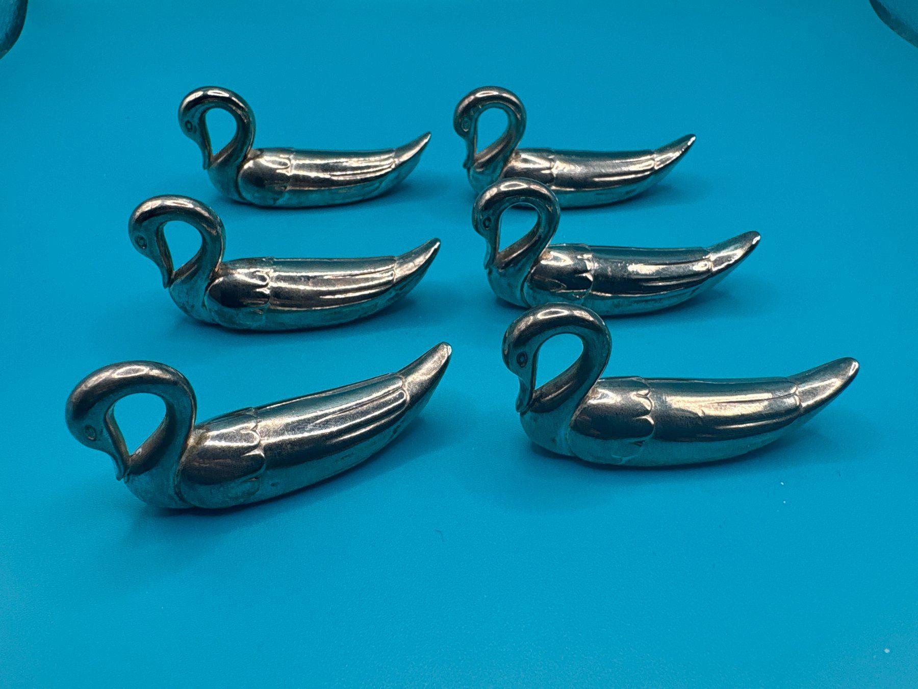 Set di posate: 6x Messerbänkli Schwäne – Usato da Elgg venduto da Jo_Naj