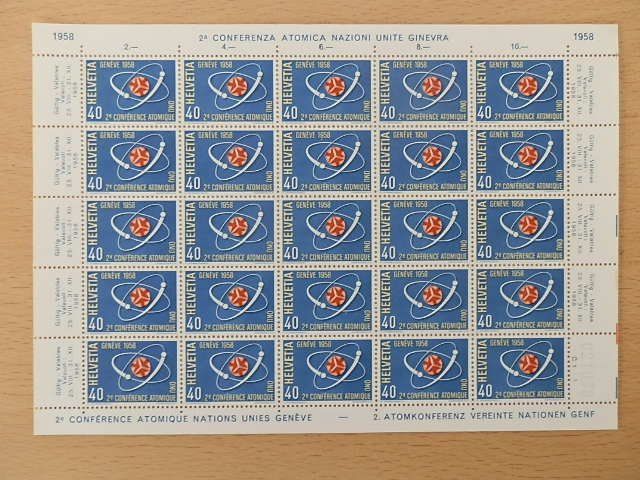 Tutti i francobolli: AtomKonferenz   1958 – Usato da Rorschach venduto da Hobero