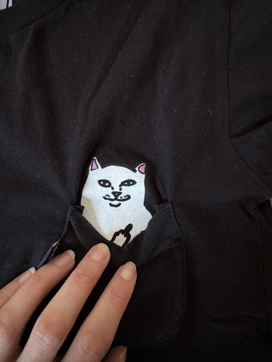 Ripndip T-Shirts: Ripndip T-Shirt / Katze / Schwarz / Grösse S – Gebraucht aus Hünibach von s.leptir 2