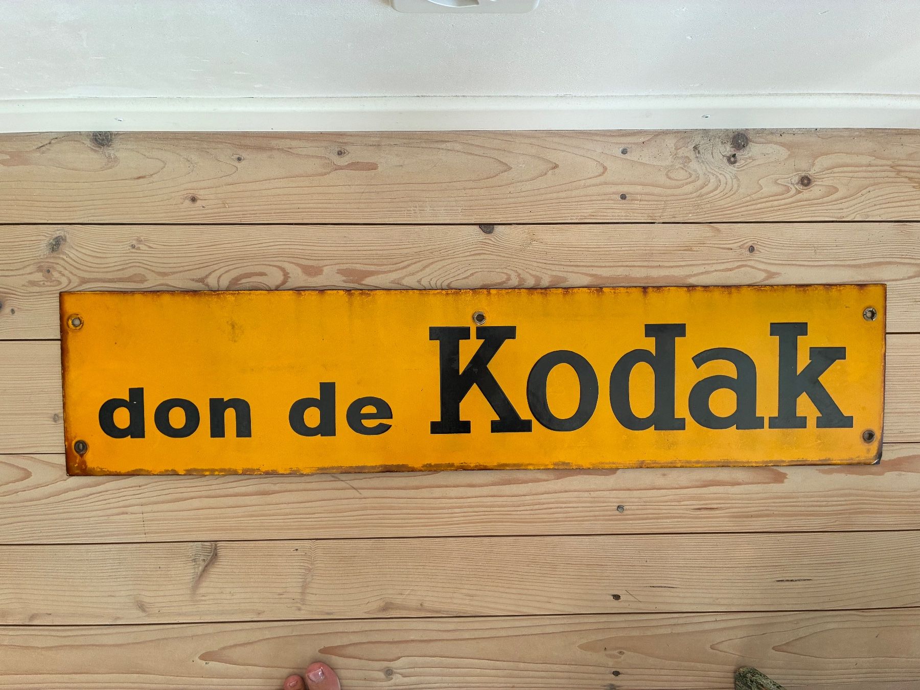 Insegne: Altes Emailschild don de Kodak – Usato da Steffisburg venduto da Reitschel5