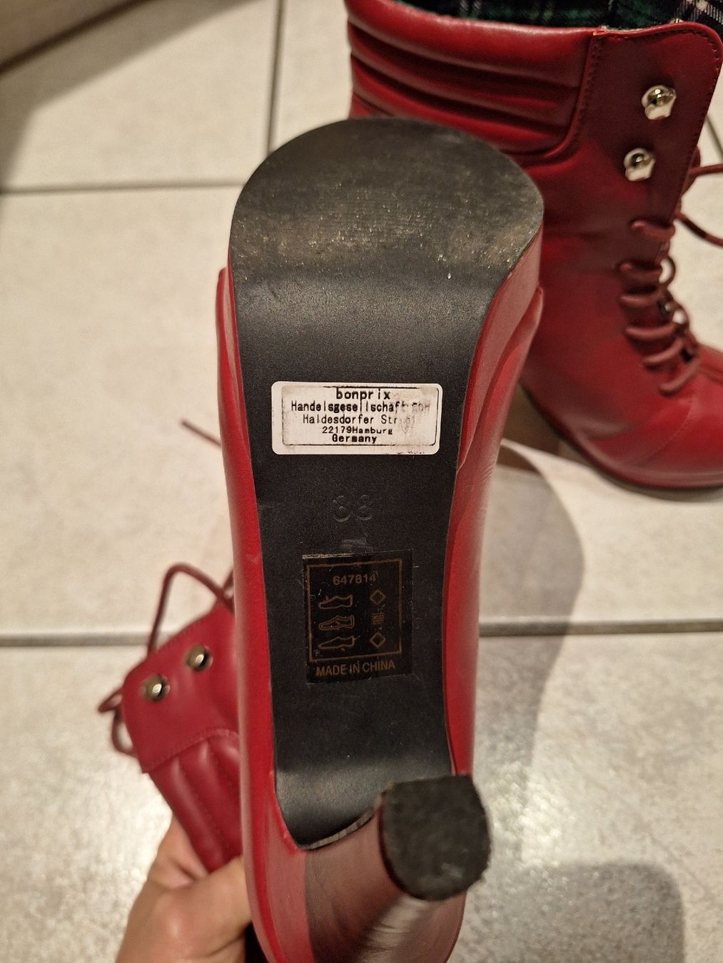 Scarpe da donna: Rote Stiefeletten Gr. 38 – Usato da Aarau venduto da Chillkrot 3