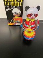Panda mit Trommel mit Uhrwerk und Schlüssel neu + OVP 183