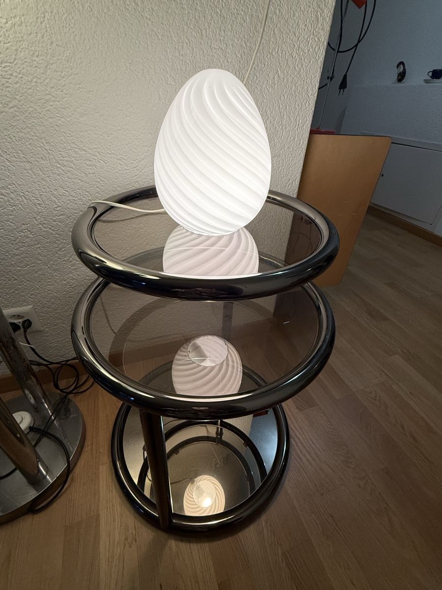 Murano Lampes: Murano-Glas-Eierlampe  Space-Age-Leuchte – D'occasion à Bern par Delamer 2