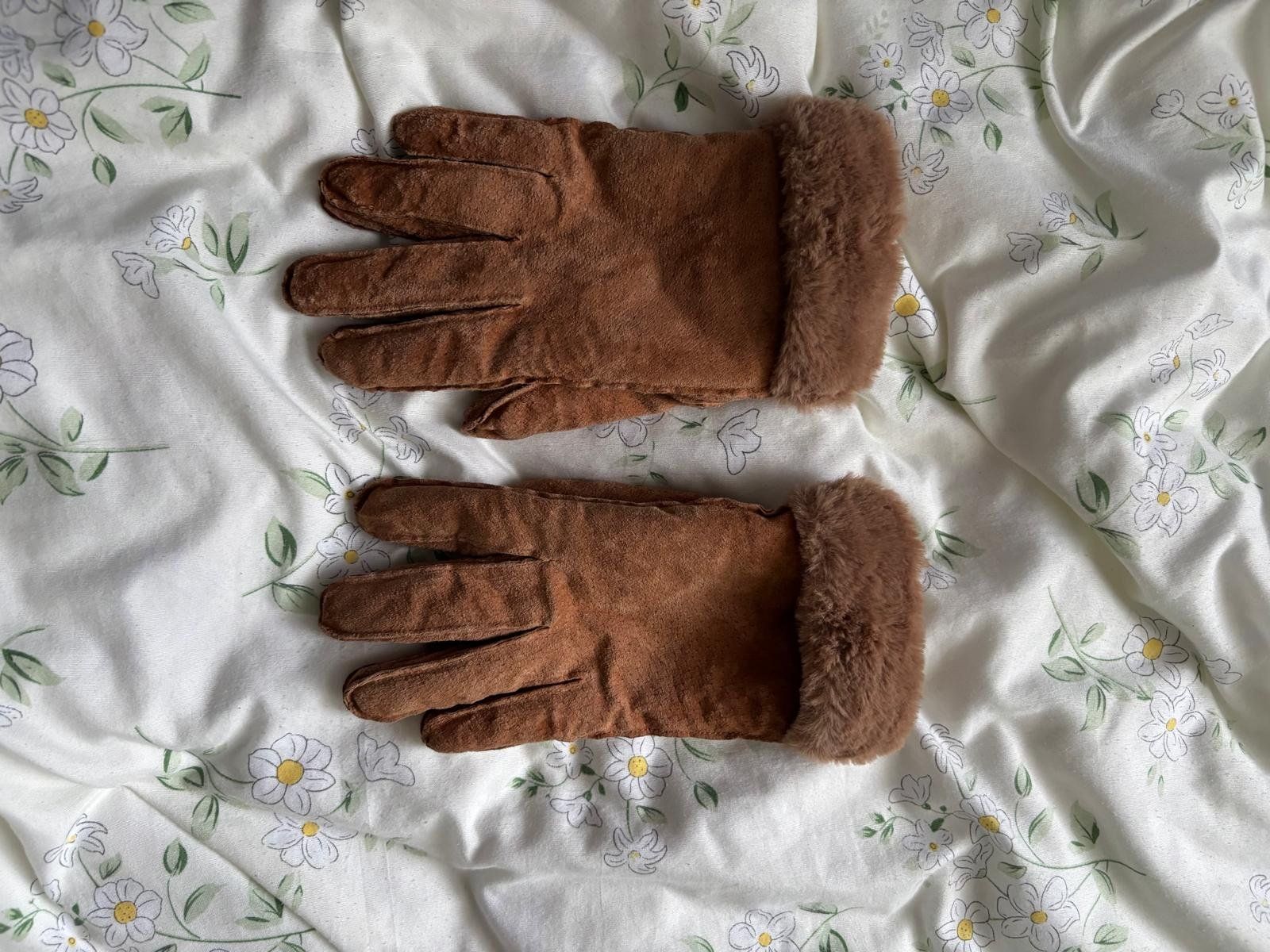 Guanti & manicotti: Warme Winterhandschuhe, Grösse M, hellbraun – Usato da Bülach venduto da reaos 1