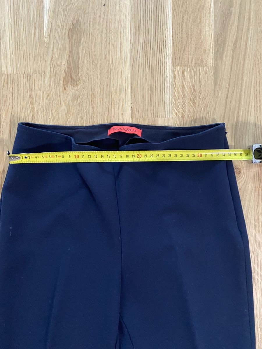 Pantaloni: Max&Co. Trousers, Navy Blue, Flared Cut, Size Small – Usato da Zug venduto da lil_mj92 3