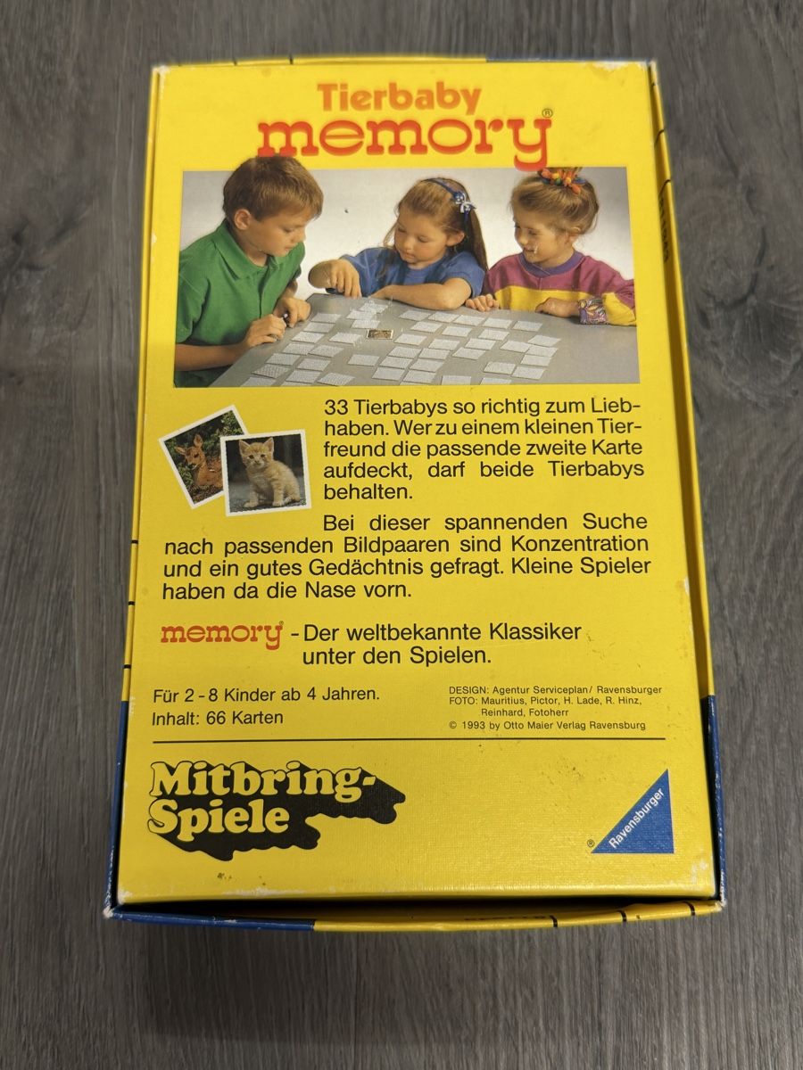 Ravensburger Giochi: Ravensburger Tierbaby Memory – Usato da Zürich venduto da f_c_barcelona 5