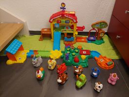VTech TipTap Baby Tiere Bauernhof + 9 Tiere + 1 Traktor
