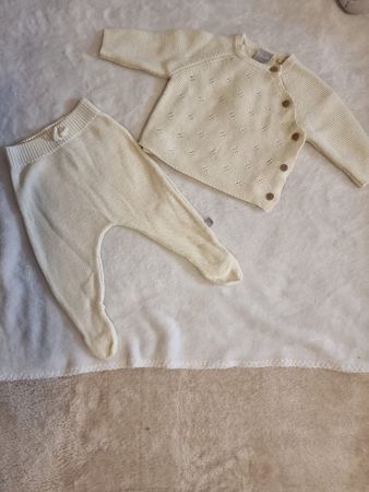 Baby Strickset Smile beige Grösse 56 guter Zustand