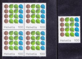 2015  Viererblock+Einzelmarke  EXPO MILANO  ** Postfrisch **