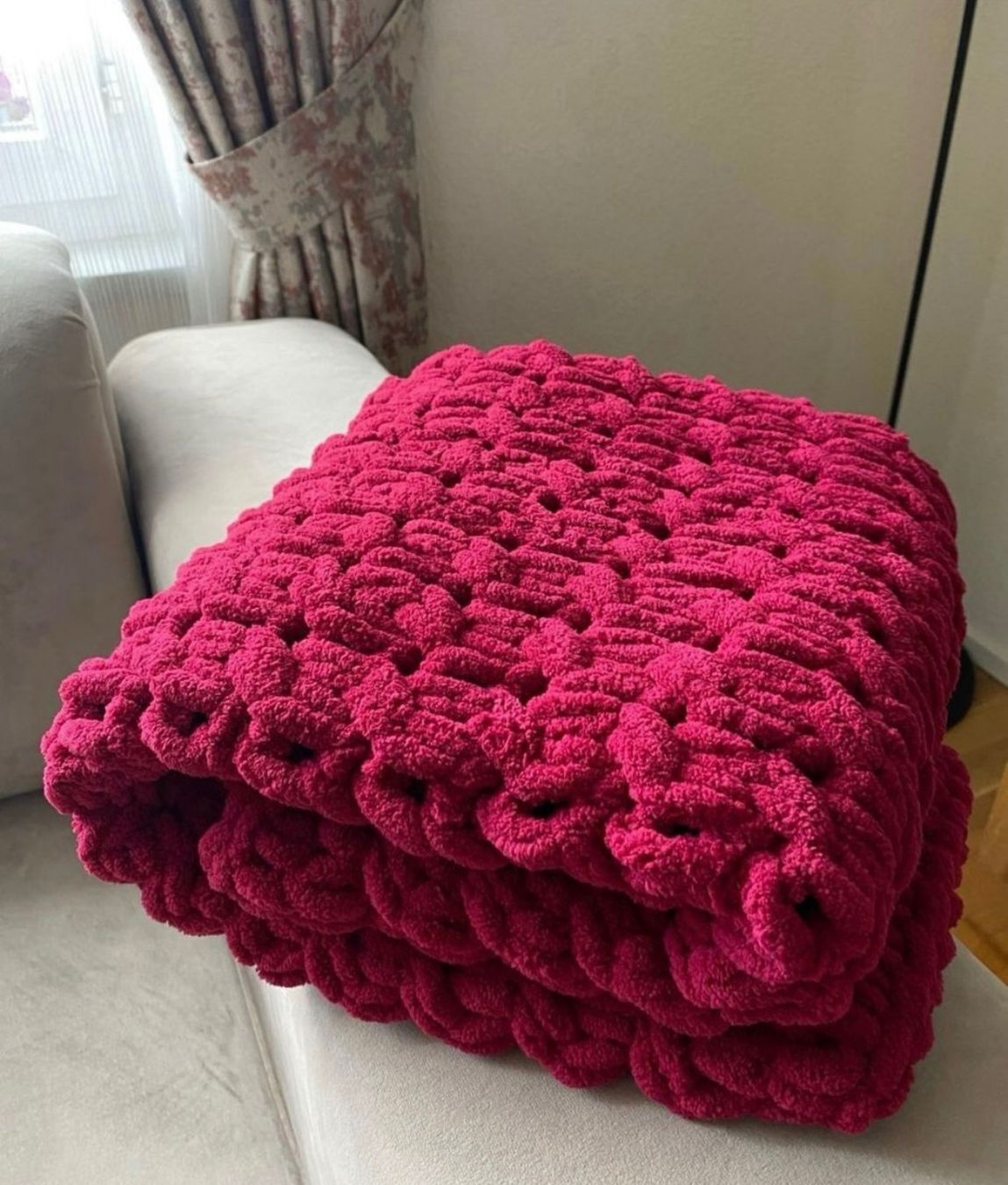 Coperte: Handgestrickte Puffy-Decke – Nuovo (secondo la descrizione) da Effretikon venduto da Lunaaa_