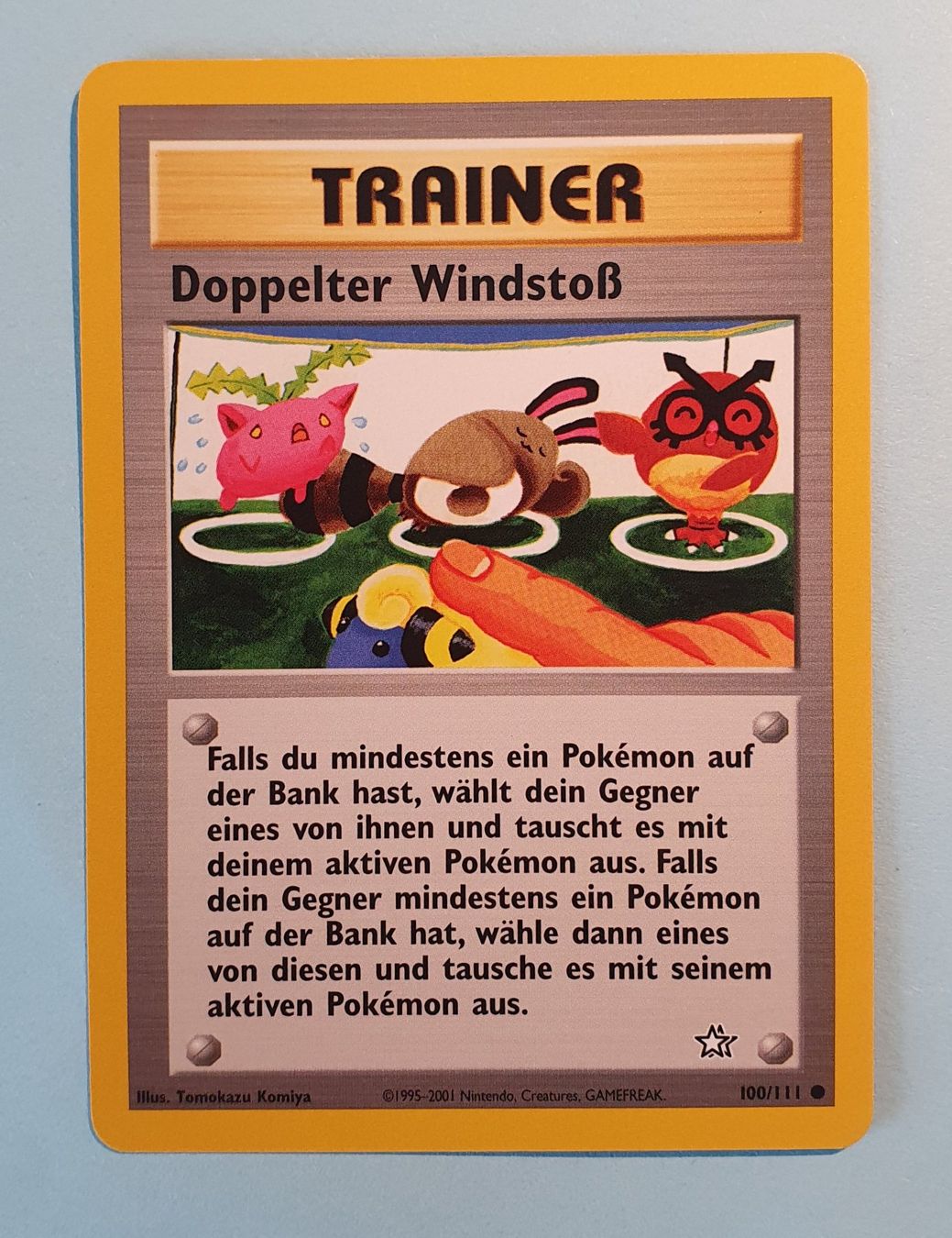Pokémon Carte collezionabili: Pokémon Trainer Doppelter Windstoss 100/111 DE, 1995-2001 – Usato da Jona venduto da kol_2kl8