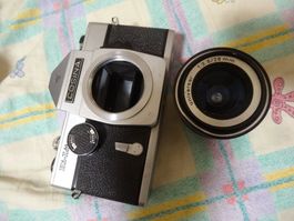 COSINA HI-LITE  MIT LENS 28MM .BEIDE LÄÜFT ANTIK MF KAMERA
