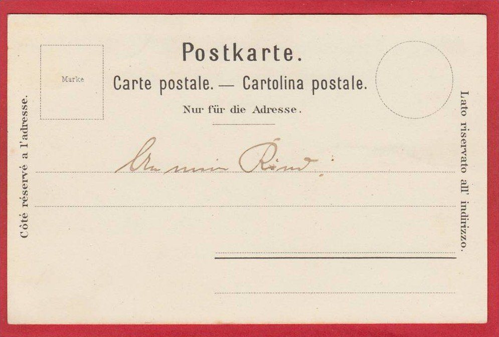 Cartoline postali: SPIEZ, LITHO – Usato da Grüningen venduto da Kartenlaube 1