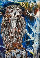 RENÈ MÜLLER ORIGINAL ACRYL GEMÄLDE SIGNIERT AUF PAPIER