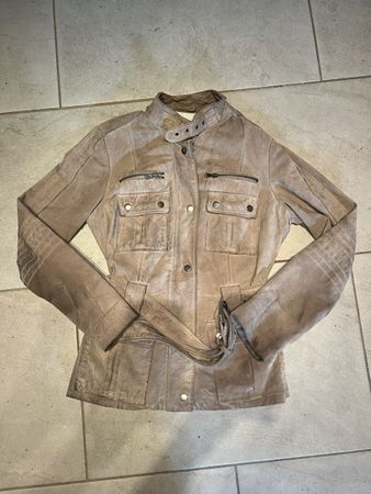 Vintage Wildlederjacke Zara beige Grösse S