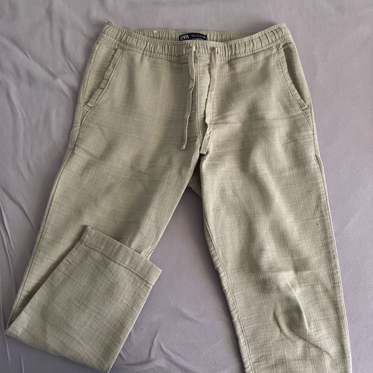Zara Pantaloni: Zara Sommer Hosen Beige Grösse M – Nuovo (secondo la descrizione) da Hinwil venduto da norisenya