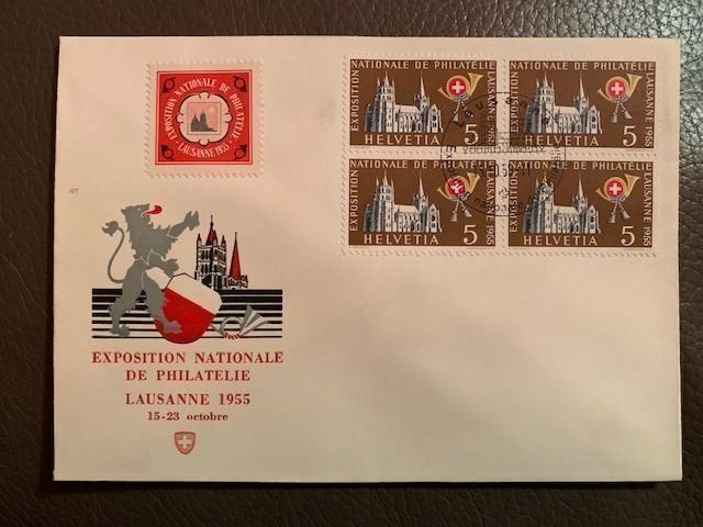 Tutti i francobolli: Exposition nationale de philatelie 1955 – Nuovo (secondo la descrizione) da Bramois venduto da Chrisvol