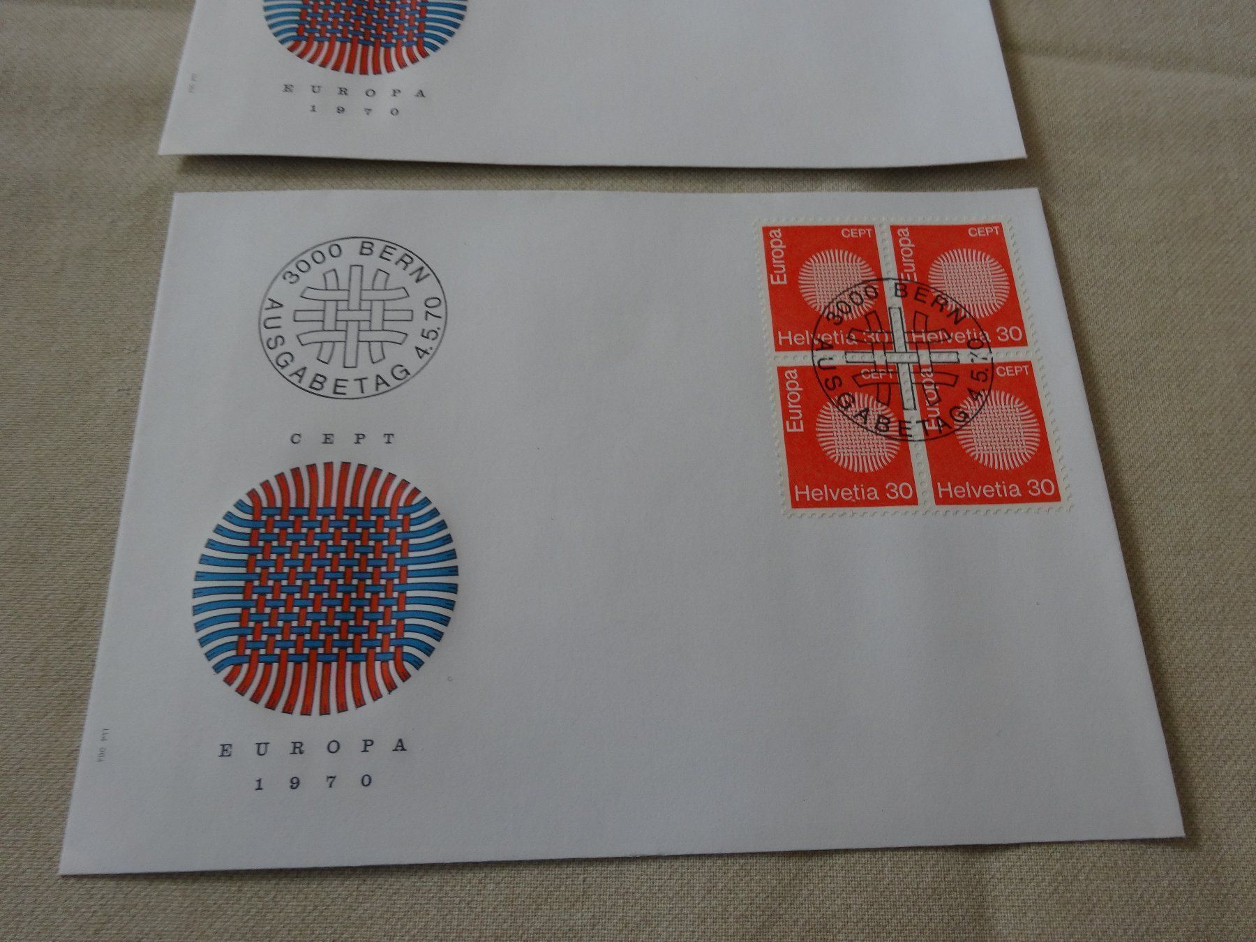 Alle Briefmarken: 3 Sonderbriefe Europa 1970 – Neu und originalverpackt aus Neerach von jenny062 1