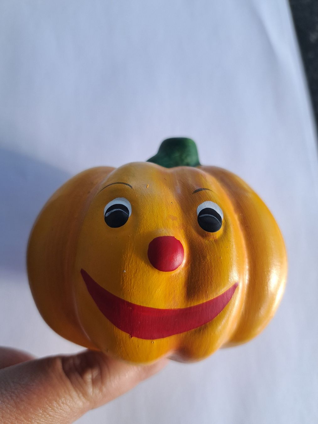 Tutte le decorazioni: Herbstdeko: Süsser Kürbis mit Gesicht, Keramik – Usato da Weisslingen venduto da Horvi_09 3