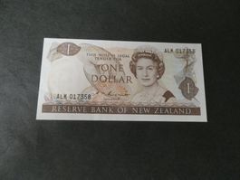 New Zealand, 1 Dollar   ungefaltet