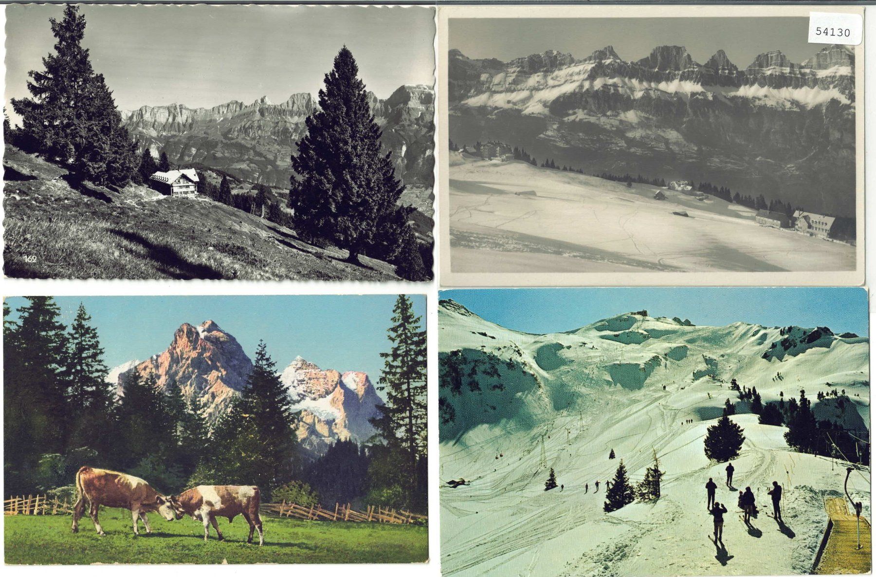 Cartes postales: 4 AK - Flumserberge – D'occasion à Ettingen par Kartenplanet