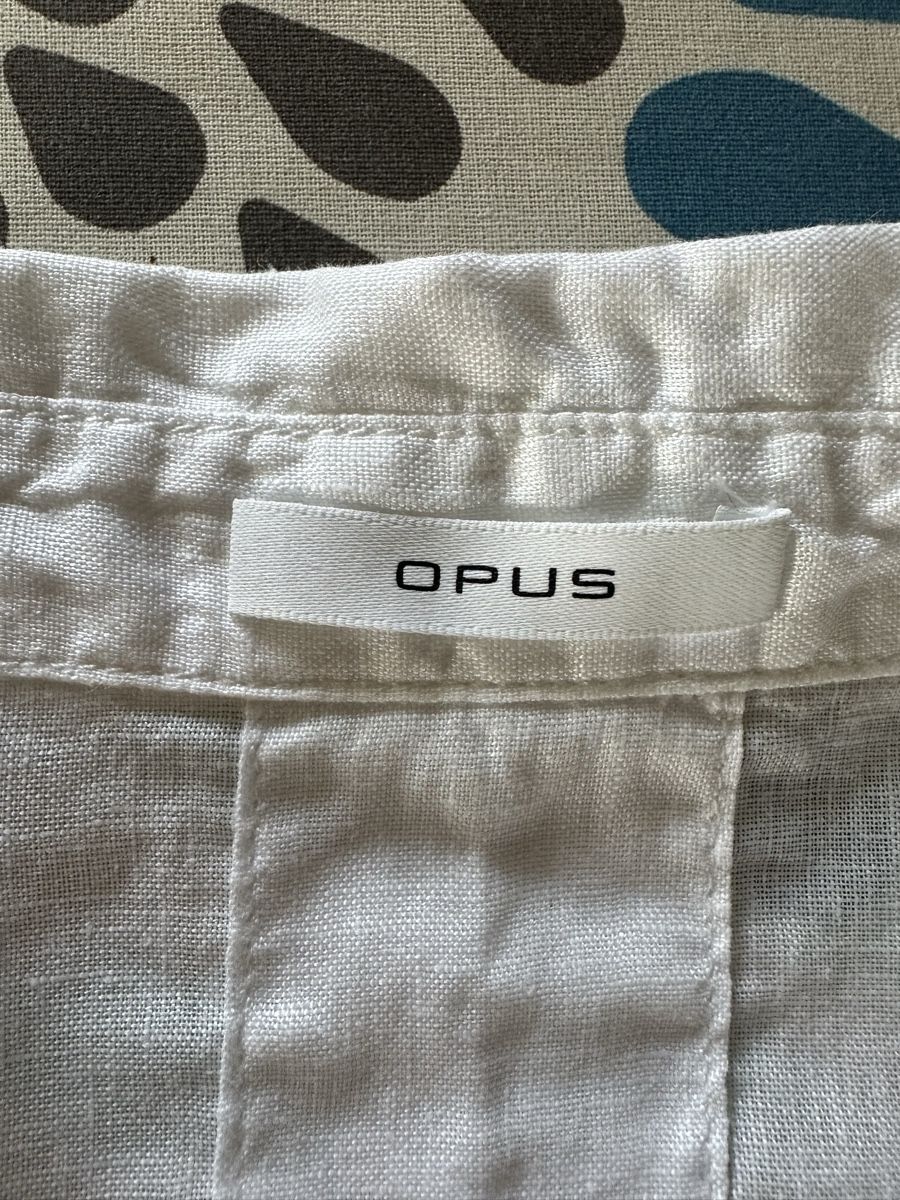 Camicette: Leinenhemd Opus Weiss Gr.44 100% Leinen – Usato da Riken AG venduto da est_vqd6 2