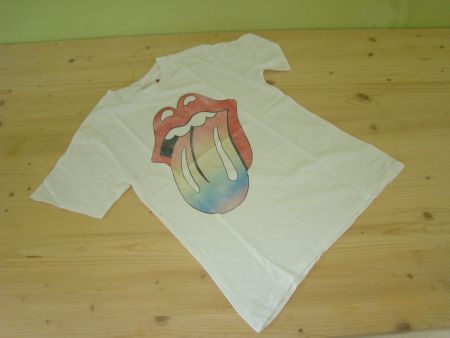 H&M Rolling Stones T-Shirt Weiss Gr. XS