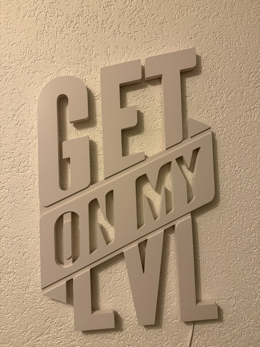 Tutte le decorazioni: LED-Schild - Get on my Lvl – Usato da Oberdorf SO venduto da Zurbi07 1