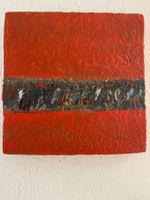 Bild modern rot schwarz weiss grün 20/20 Unikat Papierkunst