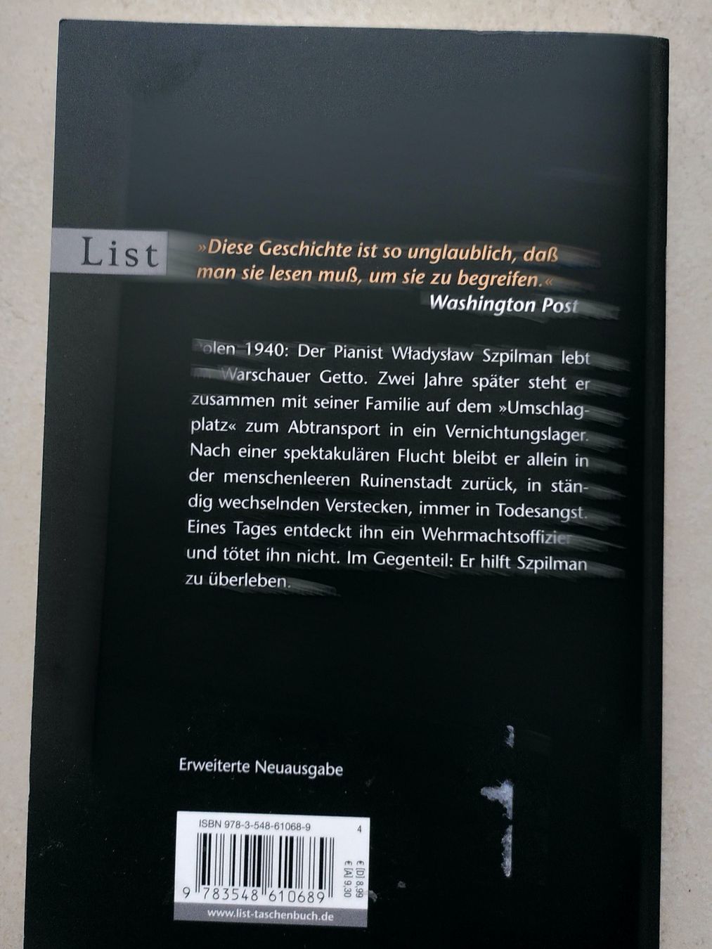 Libri: Der Pianist/ Wladystaw Szpilman – Usato da Brugg AG venduto da olamim 1