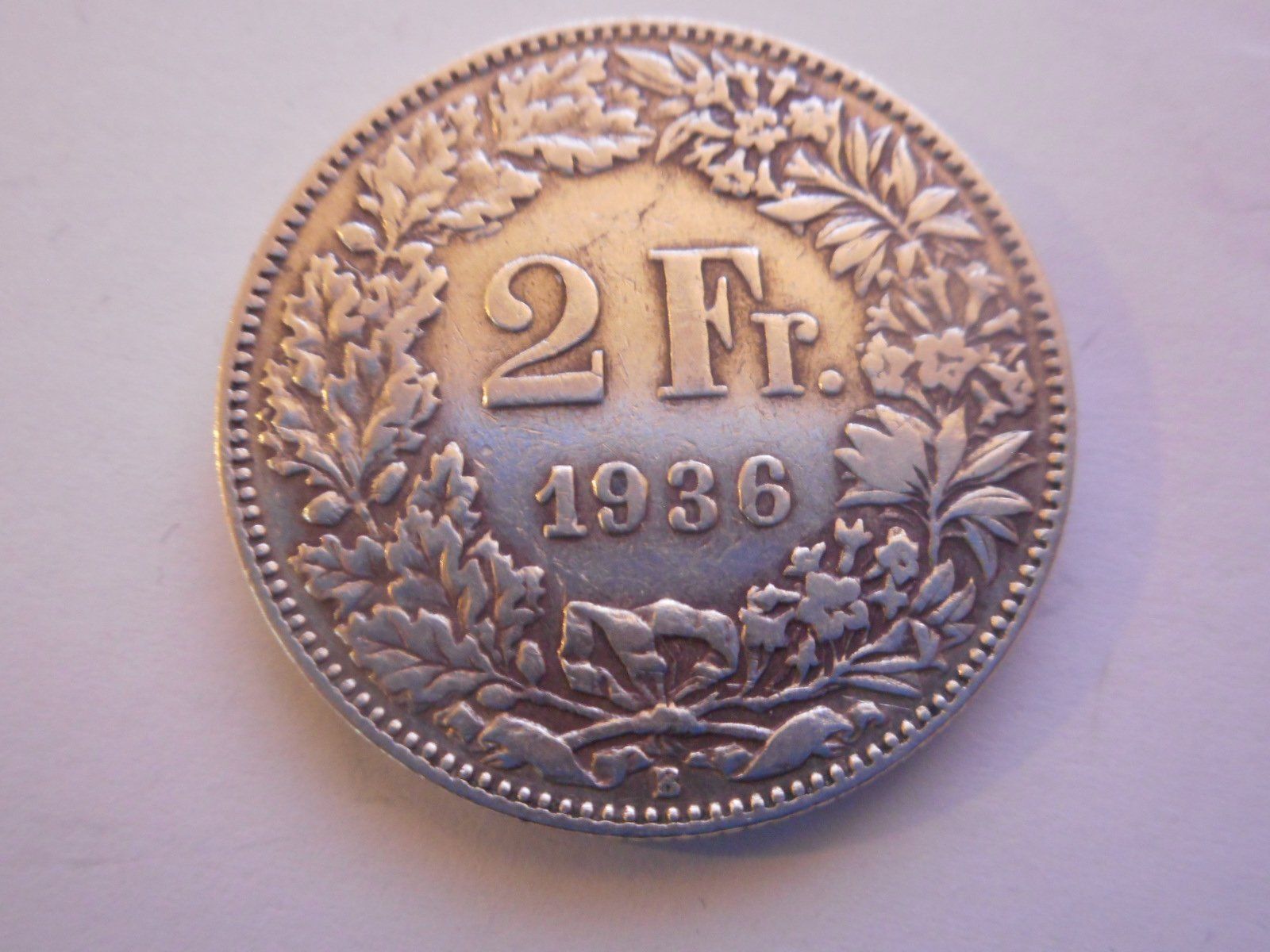 Tutti le monete: 2 Fr. 1936 silber – Usato da Kriegstetten venduto da pizlad2010