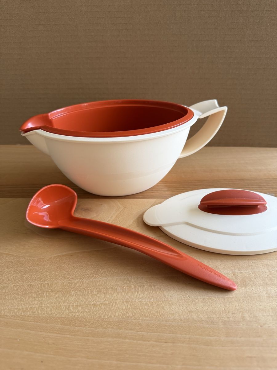 Tupperware Contenitori & Simili: Tupperware Sauciere Top-Service Schüssel mit Deckel + Löffel – Nuovo e nell'imballaggio originale da Mettmenstetten venduto da _4_YOU_ 2