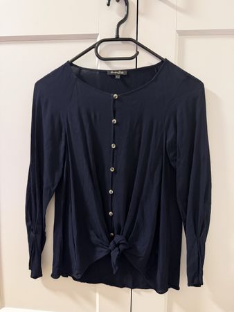 Massimo Dutti Shirt, Gr. XS, dunkelblau, Top Zustand!