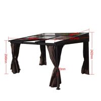 Pavillon Gartenpavillon 3x3,6m Karoom an