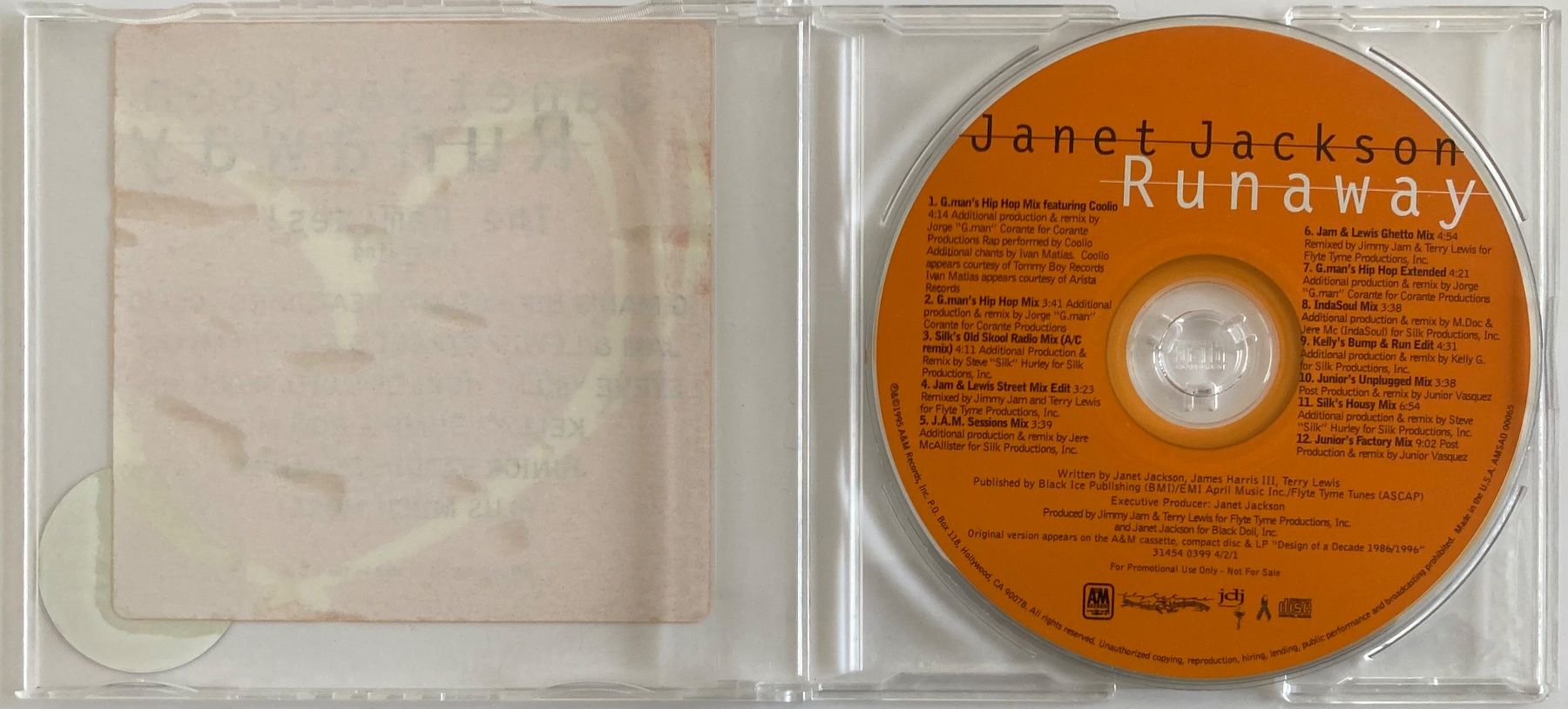 CD: JANET JACKSON - RUNAWAY (THE REMIXES!) – Usato da Poliez-Pittet venduto da Newtown-Records 1